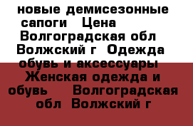 новые демисезонные сапоги › Цена ­ 4 500 - Волгоградская обл., Волжский г. Одежда, обувь и аксессуары » Женская одежда и обувь   . Волгоградская обл.,Волжский г.